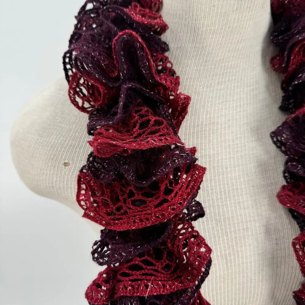 Handmade Purple and red Sashay Scarf